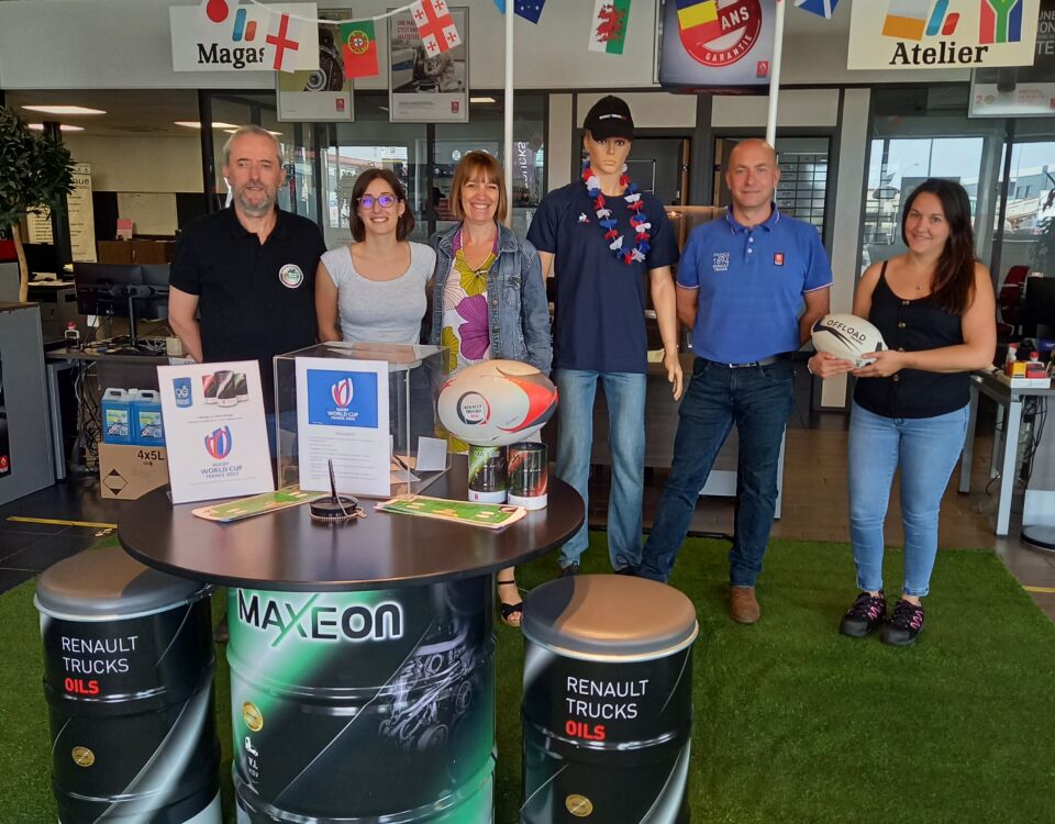 Bernard Trucks lance les paris pour la coupe du monde de Rugby au côtés des produits de maintenance Reanualt Trucks Oils